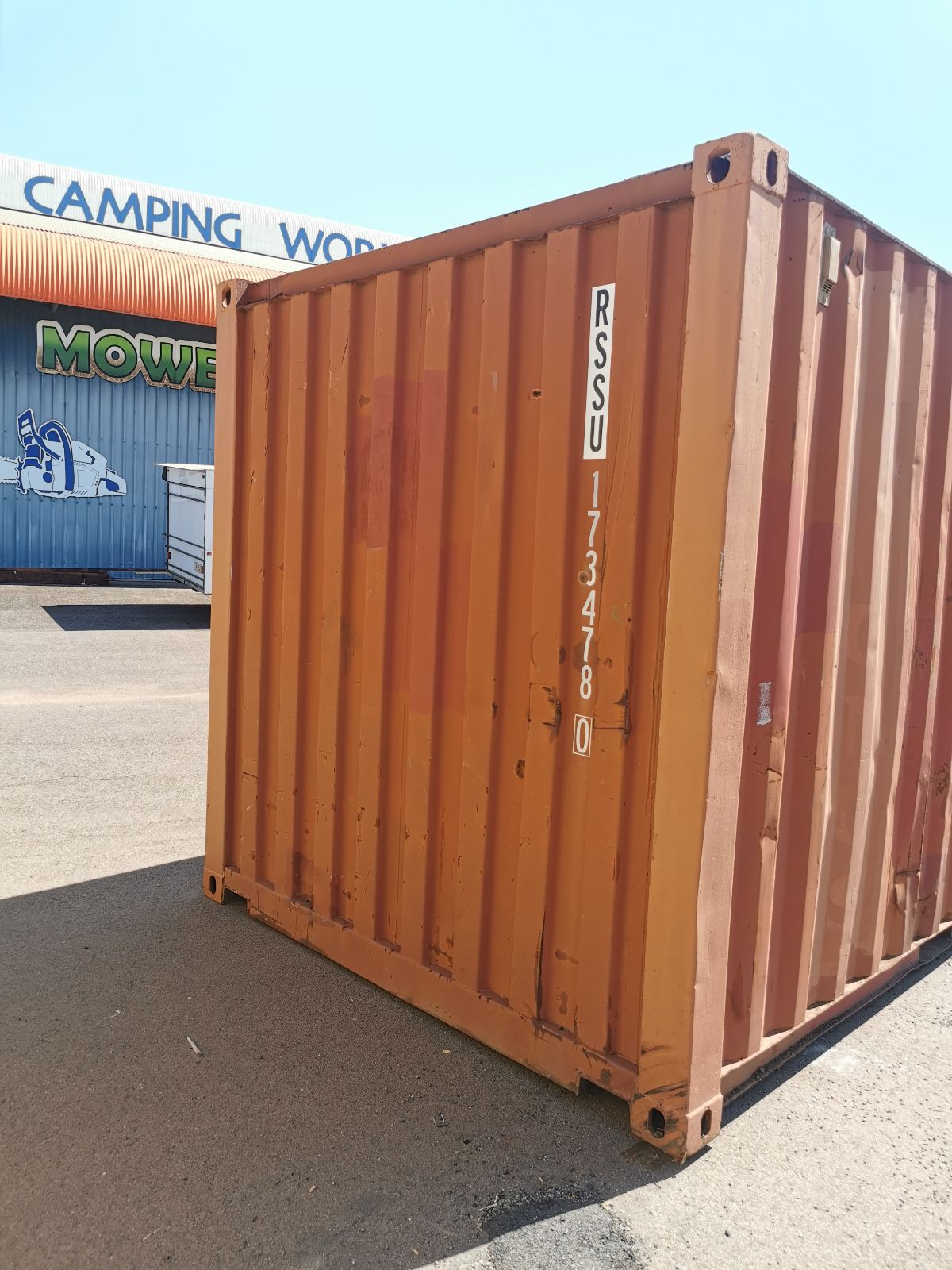 Container 20 Pieds Standard Usagé rouge