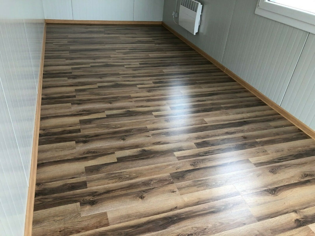 Containers Bureau mobile 20pieds recouvert en Bois ouvert et vitré sur une largeur largeur