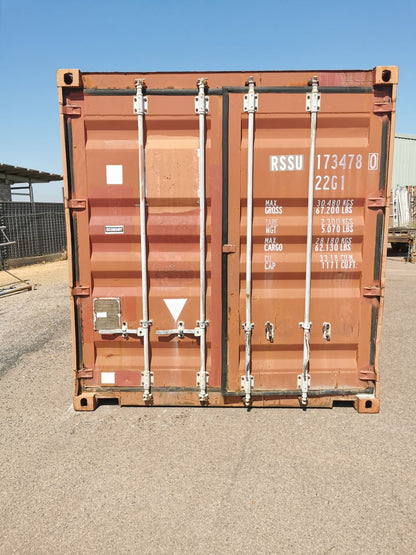 Container 20 Pieds Standard Usagé rouge