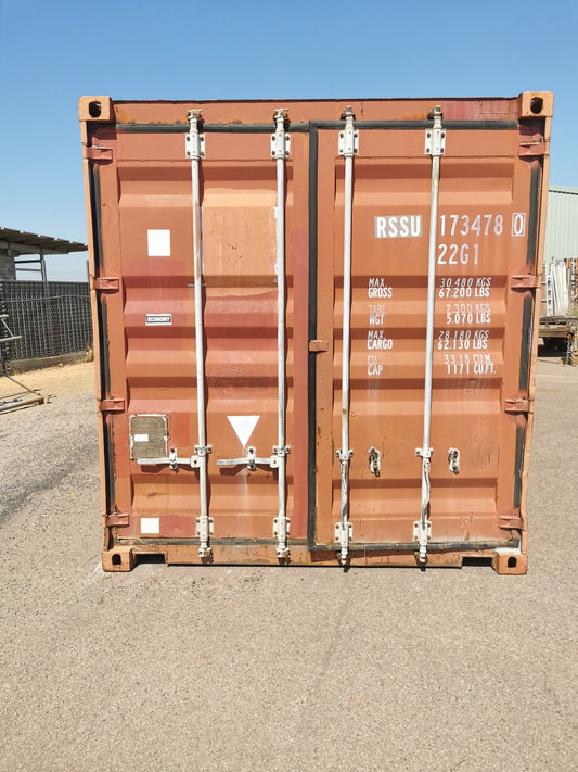 Container 20 Pieds Standard Usagé rouge