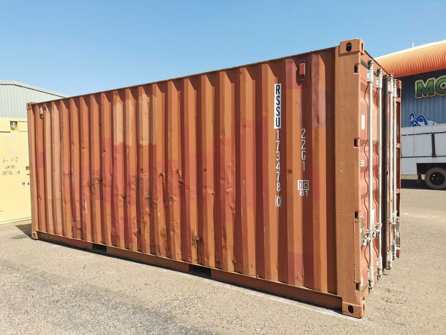 Container 20 Pieds Standard Usagé rouge