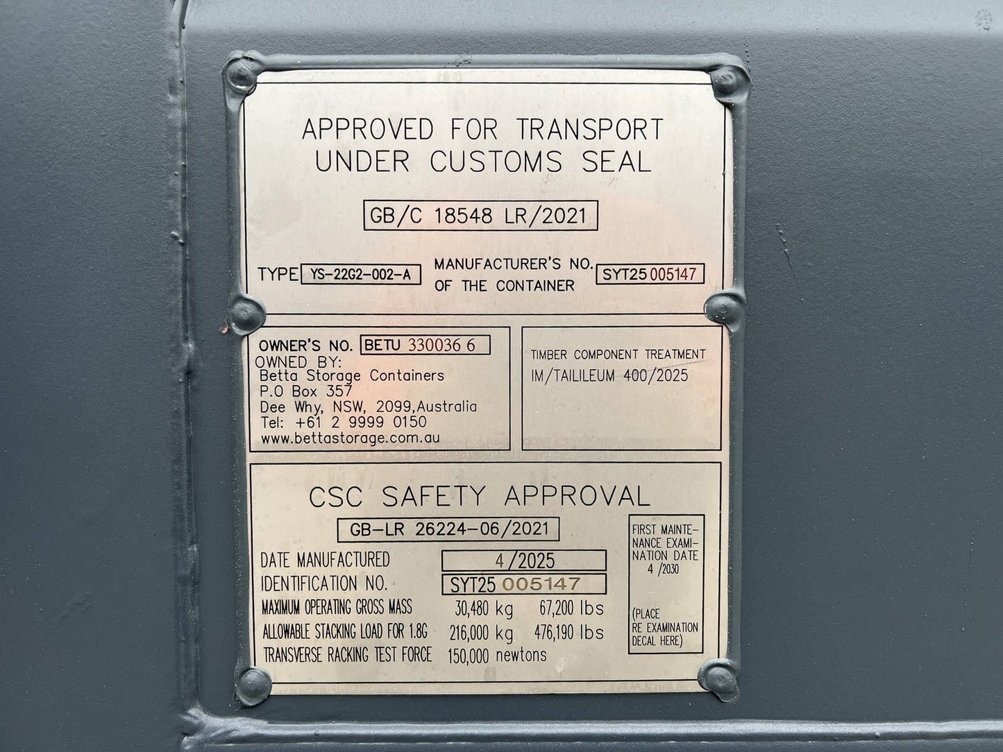 Container 20 Pieds avec Ouverture Standard sur le Côté - Solution de Stockage Pratique et Flexible