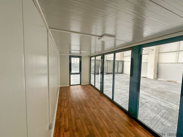 Bureau Mobile 20 Pieds avec Structure en Acier et Revêtement en Vitre - Prêt à l'Emploi