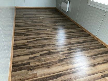 Containers Bureau mobile 20pieds  recouvert en Bois ouvert et vitré sur une largeur largeur